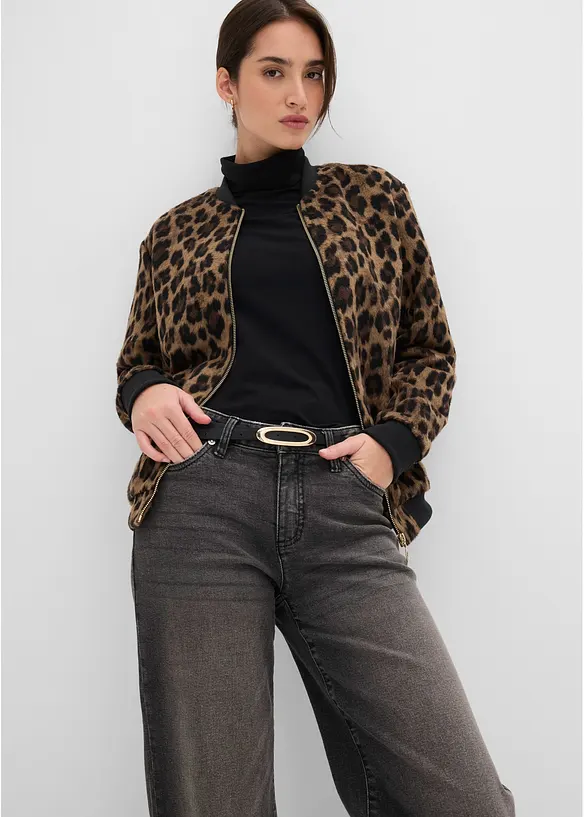 Blusjacka med yllelook, bonprix
