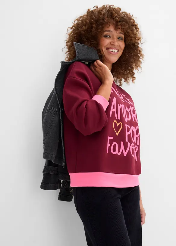 Sweatshirt i bomullsmix, bonprix