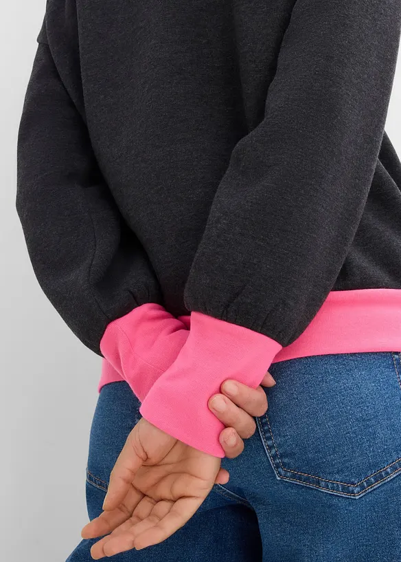Sweatshirt i bomullsmix, bonprix
