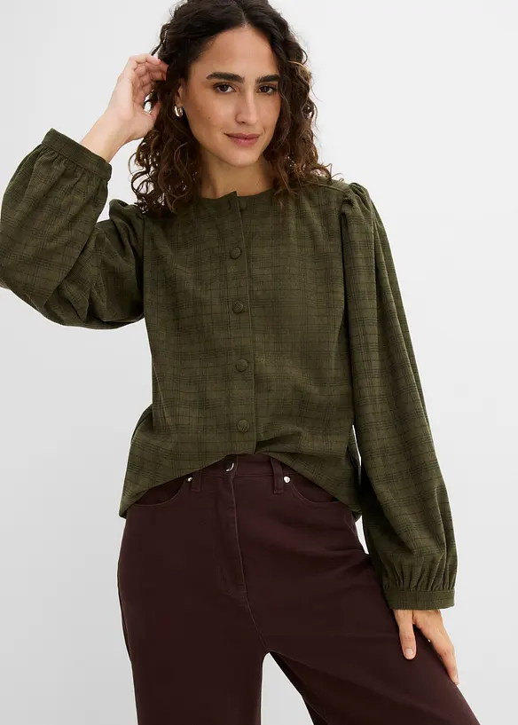 Rutig manchesterblus, bonprix