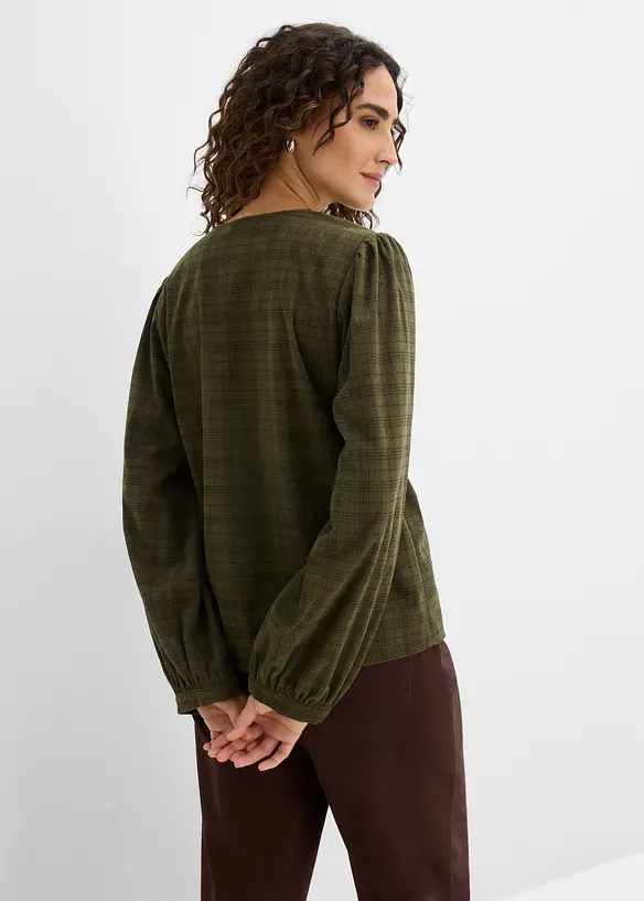 Rutig manchesterblus, bonprix