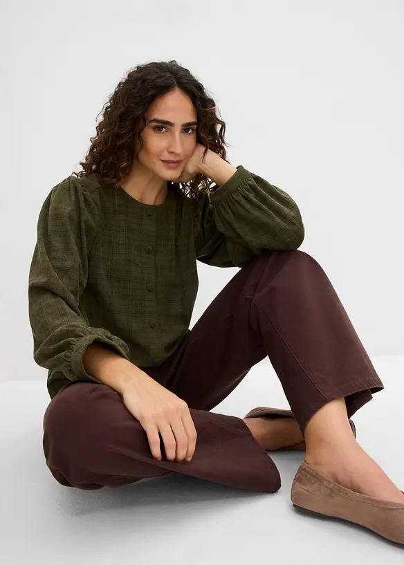 Rutig manchesterblus, bonprix