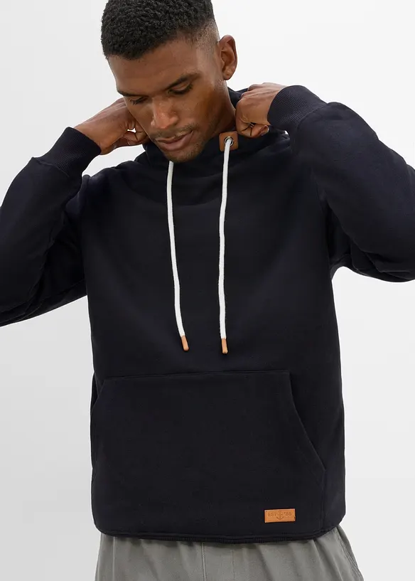 Sweatshirt med huva, normal passform, bonprix