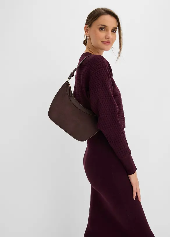 Stickad kl&auml;nning och topp (2 delar), bonprix