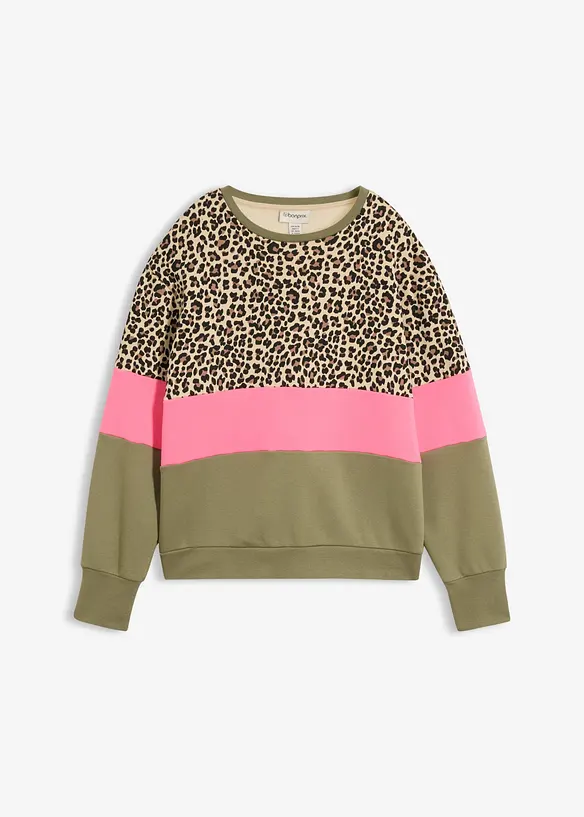 Sweatshirt i bomullsmix, bonprix