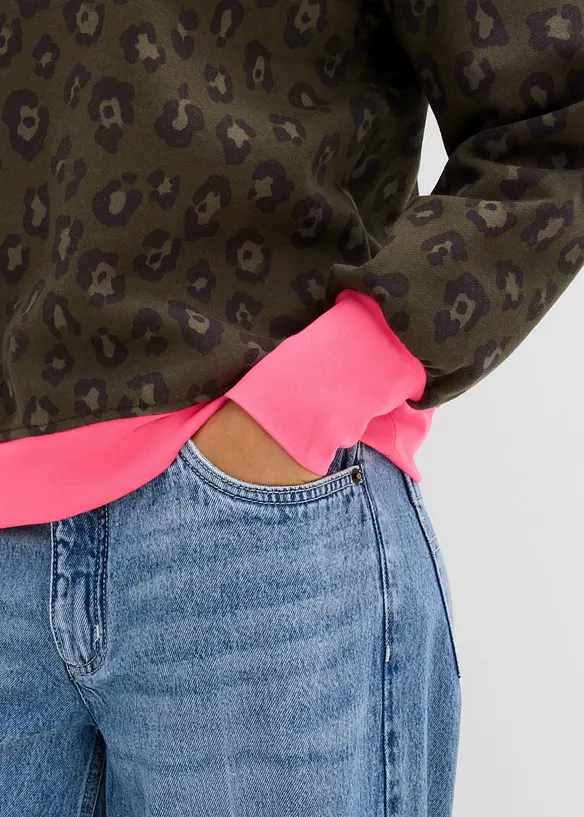 Sweatshirt i bomullsmix, bonprix