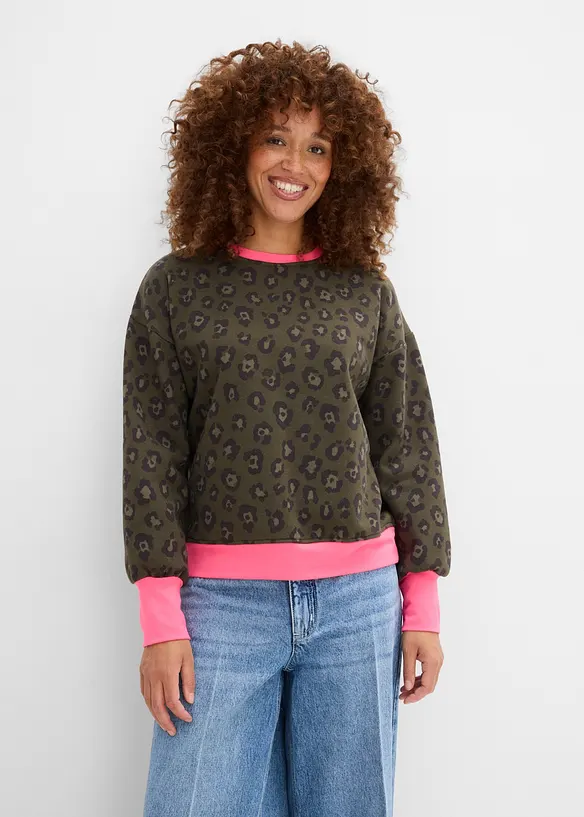 Sweatshirt i bomullsmix, bonprix