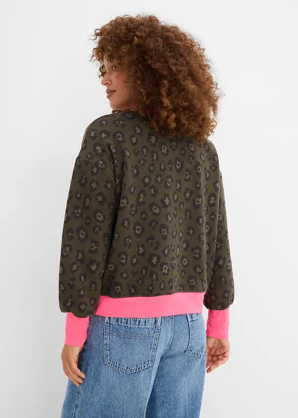 Sweatshirt i bomullsmix, bonprix