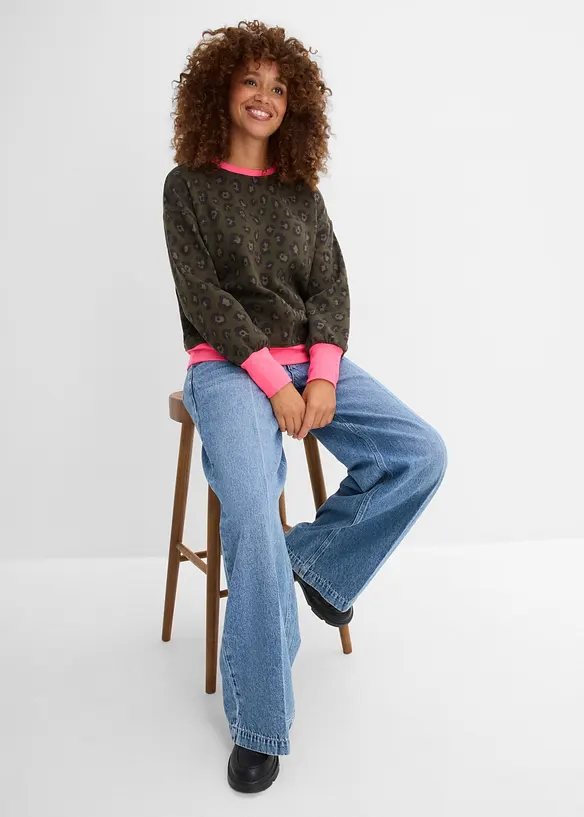 Sweatshirt i bomullsmix, bonprix