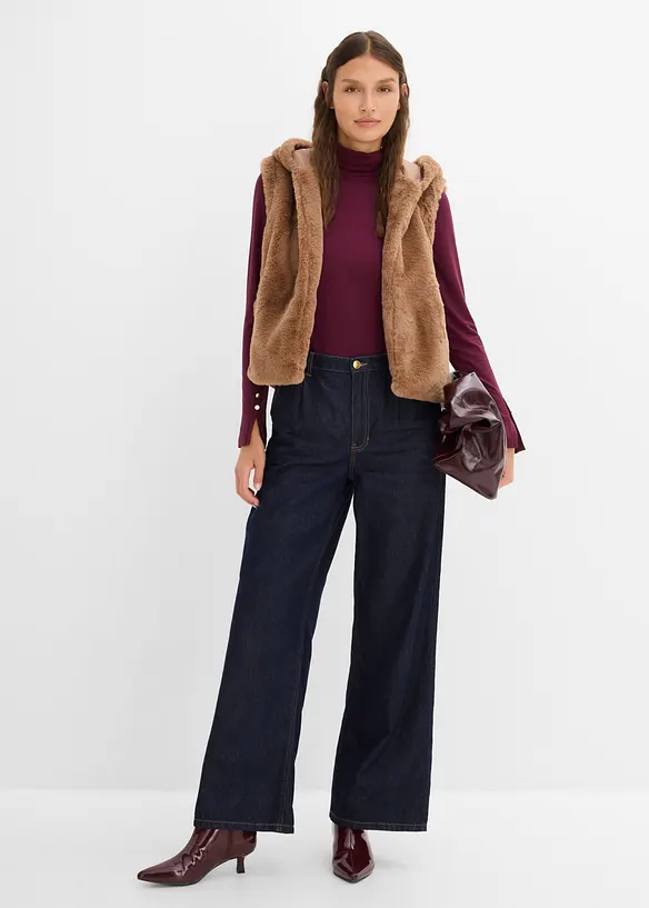 Wide Leg-jeans, High Waist, bonprix