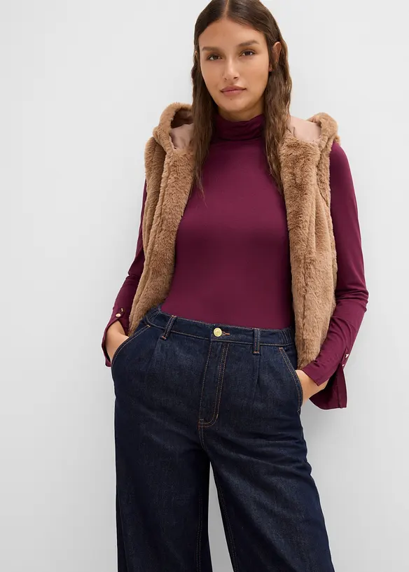 Wide Leg-jeans, High Waist, bonprix