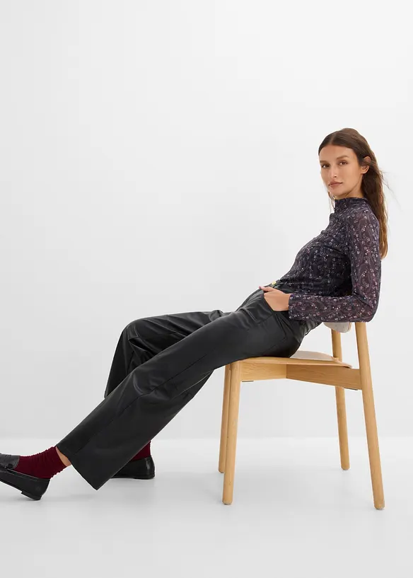 L&aring;ng&auml;rmad topp av tunn mesh, bonprix