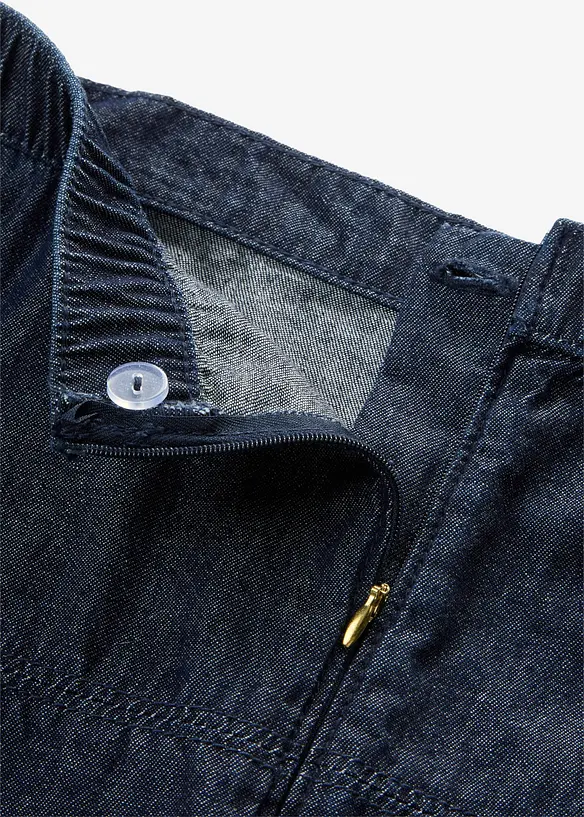 Jeanskjol i ekologisk bomull, bonprix
