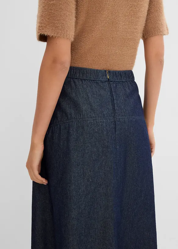 Jeanskjol i ekologisk bomull, bonprix