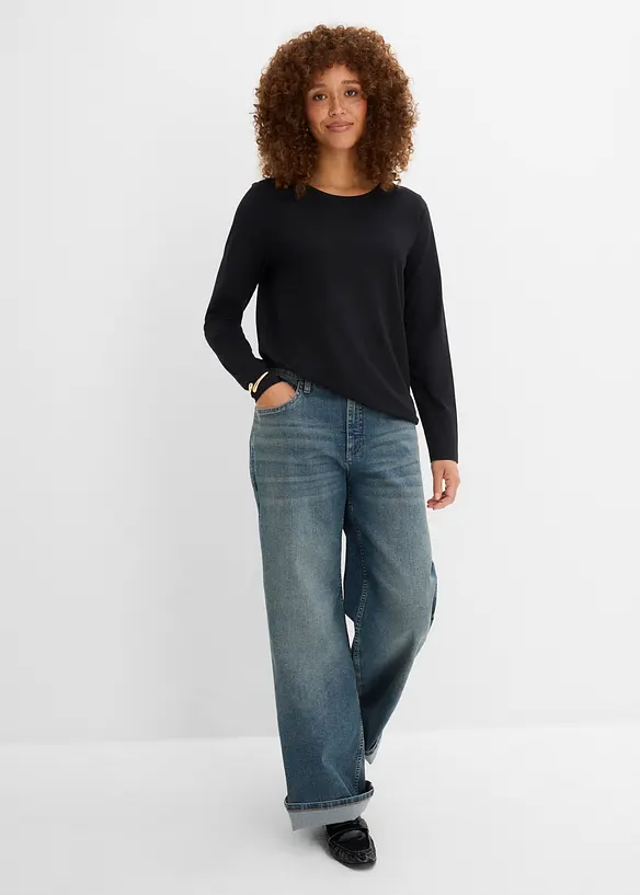 L&aring;ng&auml;rmad topp (6-pack), bonprix