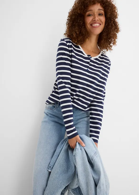 L&aring;ng&auml;rmad topp (3-pack), bonprix