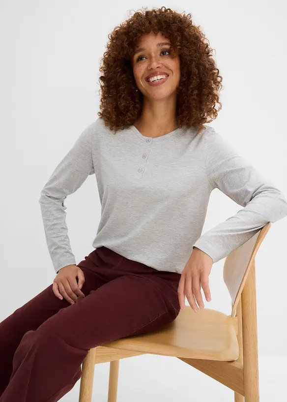 L&aring;ng&auml;rmad topp (3-pack), bonprix