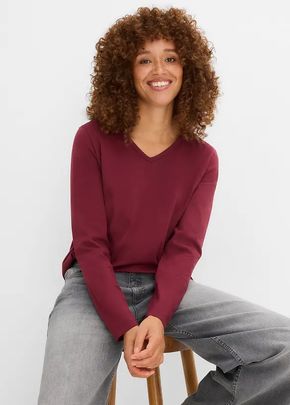 L&aring;ng&auml;rmad topp (5-pack), bonprix