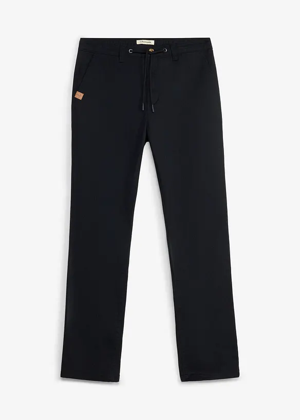 Stretchiga chinos, raka och vida ben, klassisk passform, bonprix