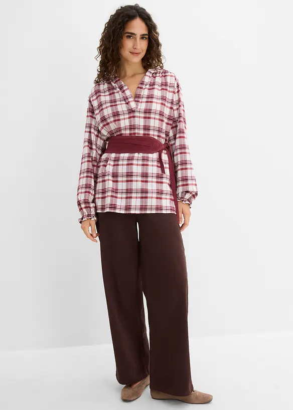 Blustunika av bomullsflanell, bonprix