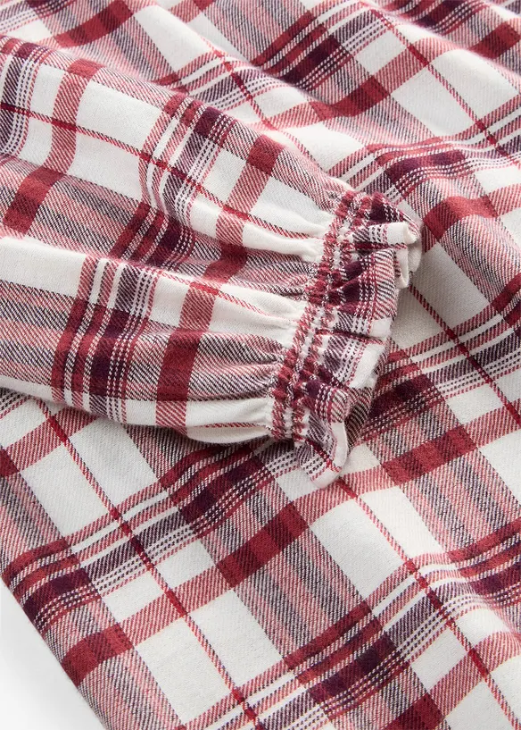 Blustunika av bomullsflanell, bonprix