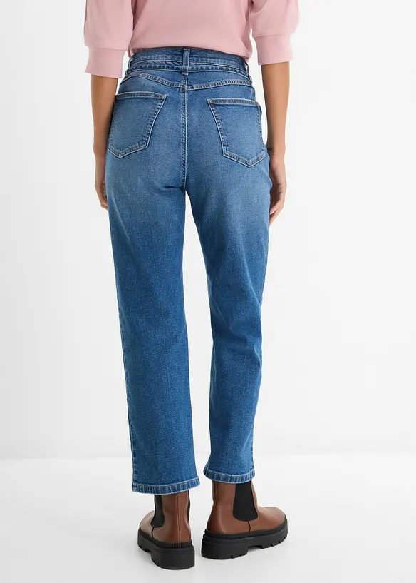 Straight Jeans High Waist, cropped, bonprix