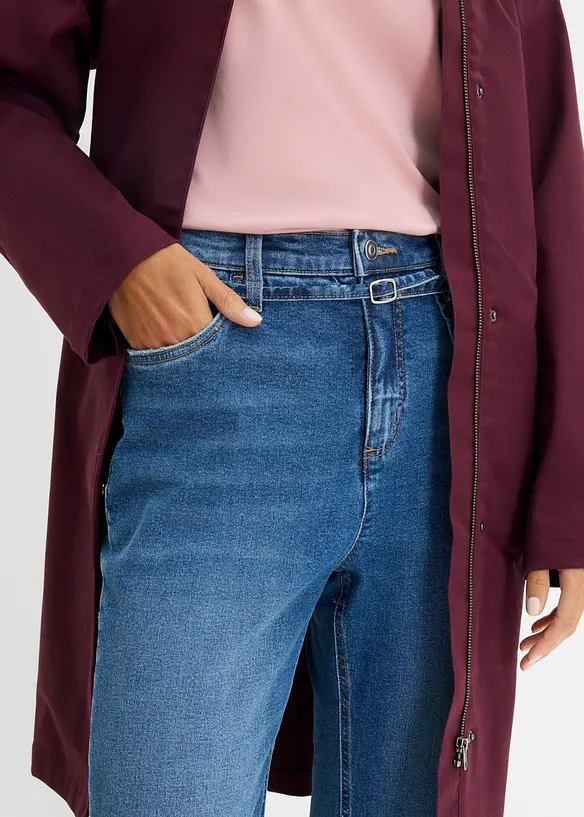 Straight Jeans High Waist, cropped, bonprix