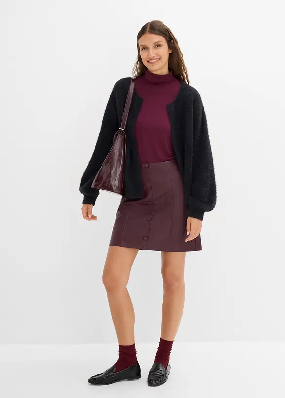 Grovstickad cardigan, bonprix
