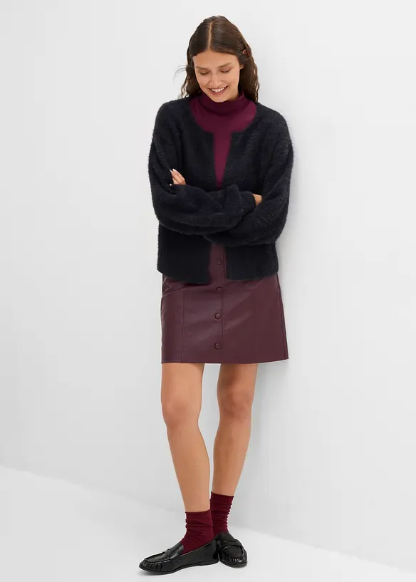 Grovstickad cardigan, bonprix