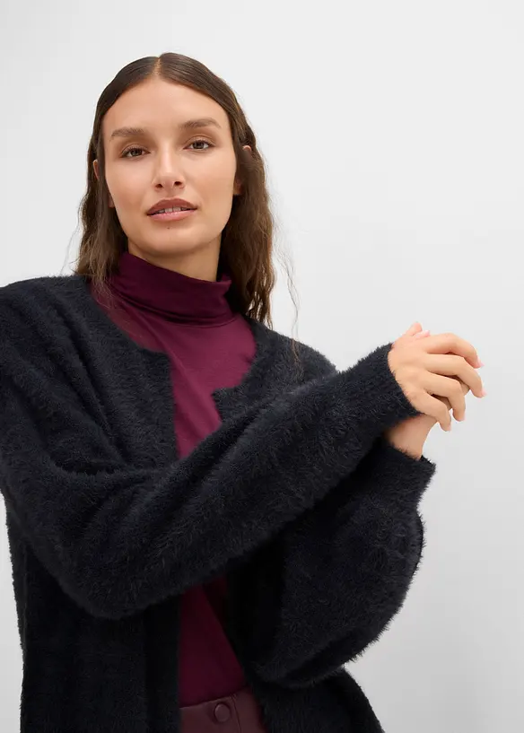 Grovstickad cardigan, bonprix