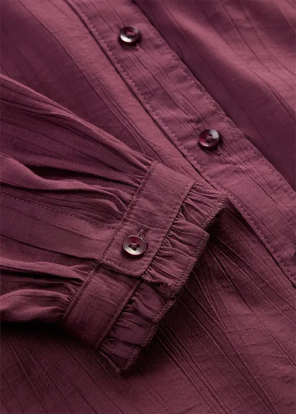 Blus av viskosmix med struktur, bonprix
