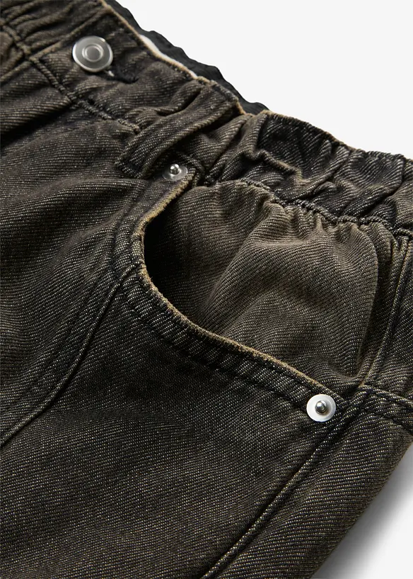 Barrel Jeans Mid Waist, med bekv&auml;m midja, bonprix