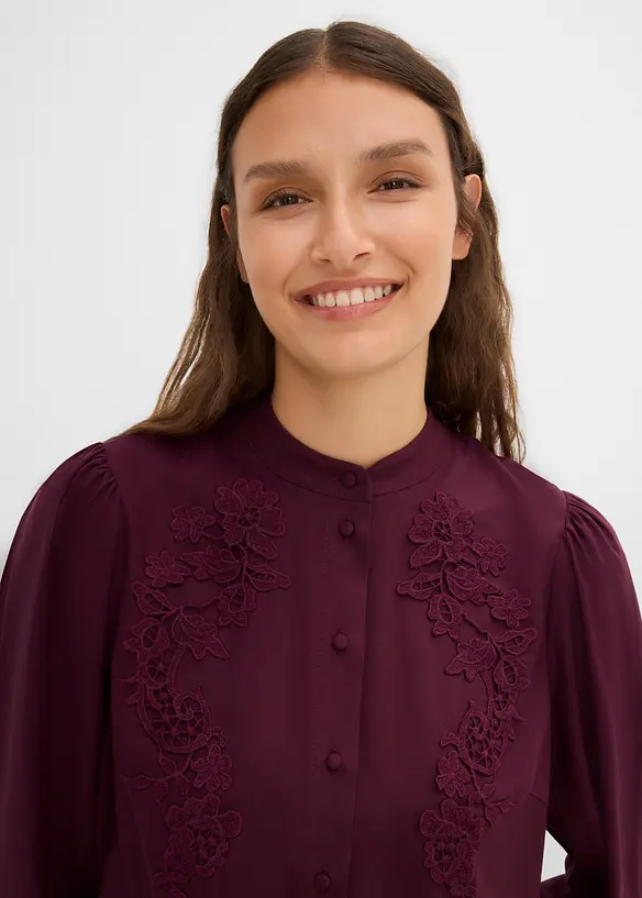 Blus av lyocellmix med mjukt fall, bonprix