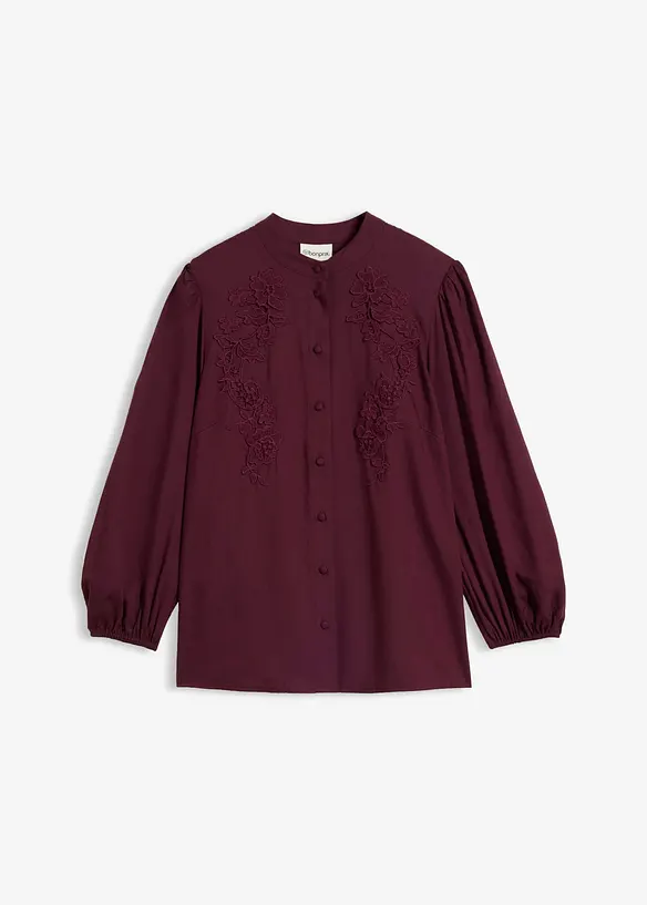 Blus av lyocellmix med mjukt fall, bonprix