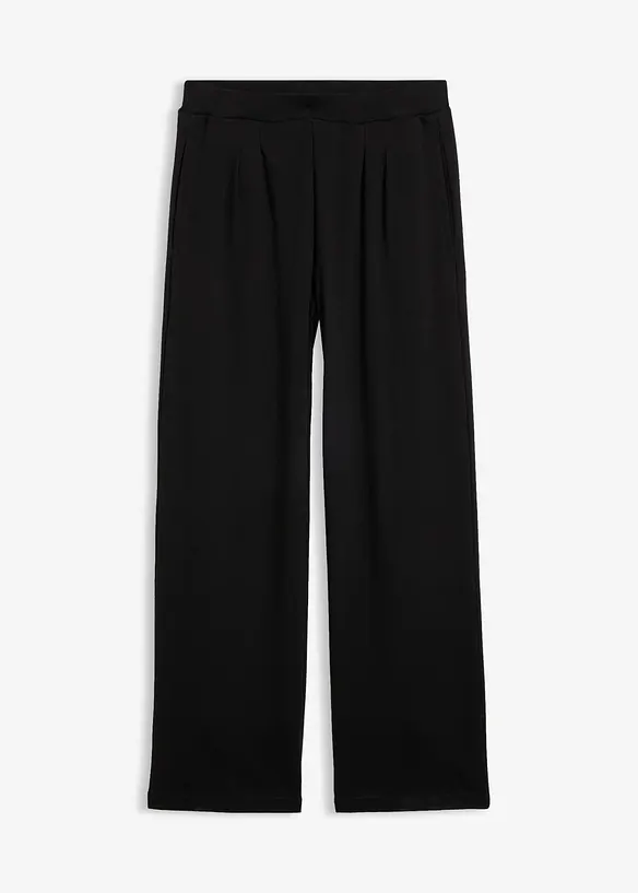 Jerseybyxa  med veck, bonprix