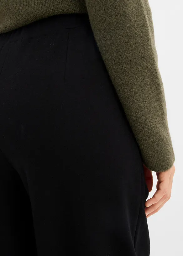 Jerseybyxa  med veck, bonprix