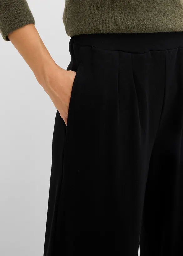 Jerseybyxa  med veck, bonprix