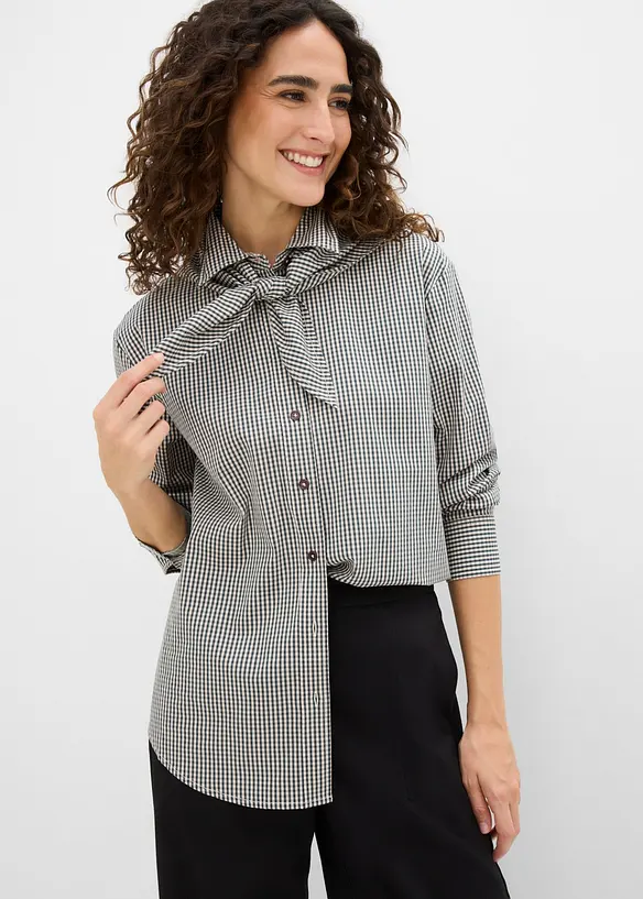 Blus med avtagbar sjaldetalj, bonprix