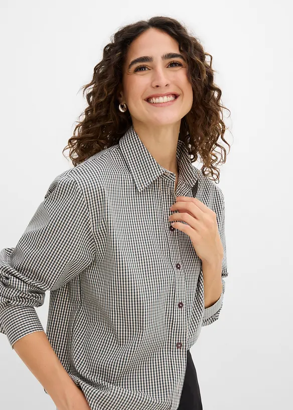 Blus med avtagbar sjaldetalj, bonprix