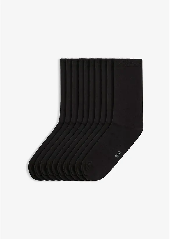 Strumpor med mudd som inte kl&auml;mmer (10-pack), bonprix