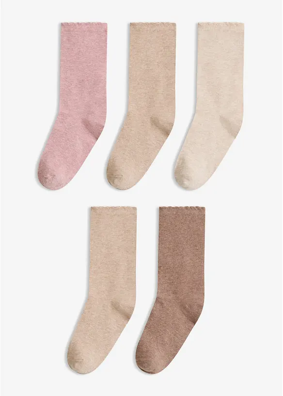 Strumpor med ekologisk bomull (5-pack), bonprix