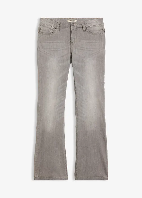 Bootcut Jeans Mid Waist, Comfort Stretch, bonprix