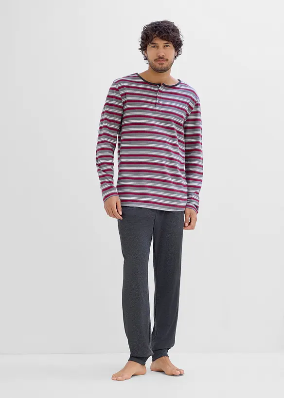 Pyjamas med ekologisk bomull, bonprix