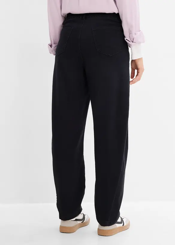 Barrelbyxa i twill av bomullsmix, bonprix