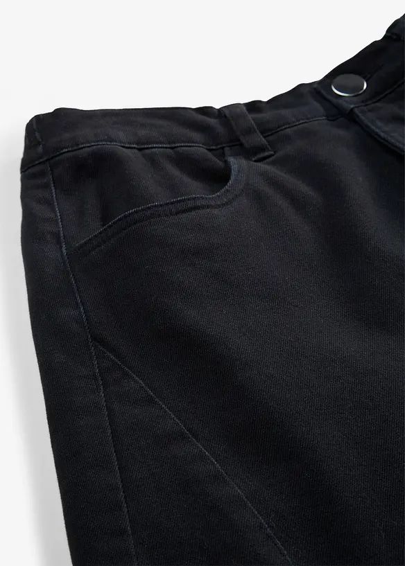Barrelbyxa i twill av bomullsmix, bonprix