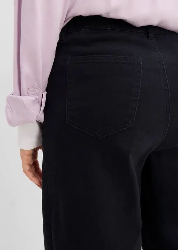 Barrelbyxa i twill av bomullsmix, bonprix