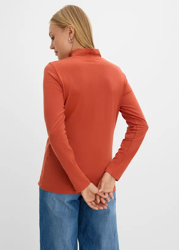L&aring;ng&auml;rmad topp i figurn&auml;ra modell, bonprix