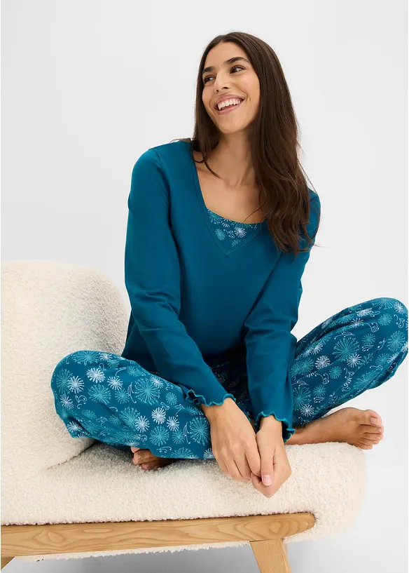 Pyjamas i ekologisk bomull, bonprix