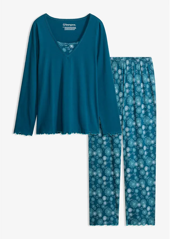 Pyjamas i ekologisk bomull, bonprix