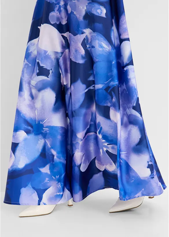 Maxikl&auml;nning i glansig satin, bonprix